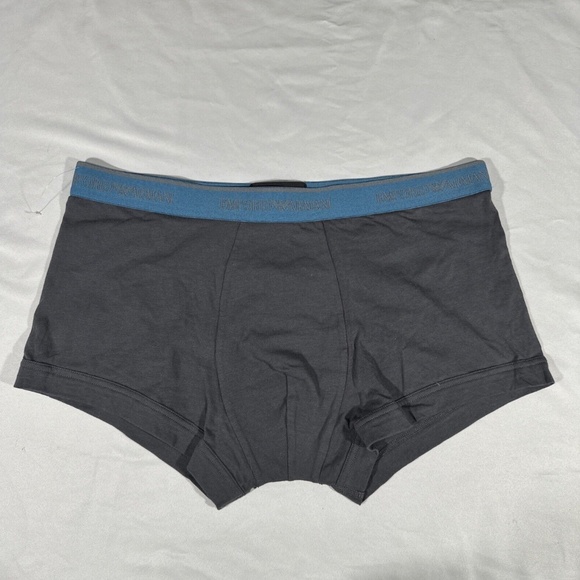 NEW Emporio Armani [ Men's Large ] Core Logoband Trunks Underwear in‎ Grey - Picture 1 of 8